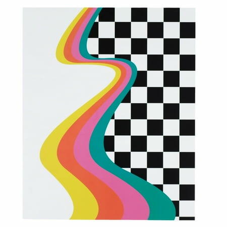 Continental Good Times 2 Pocket Paper Folder Checkered Wave School Supplies