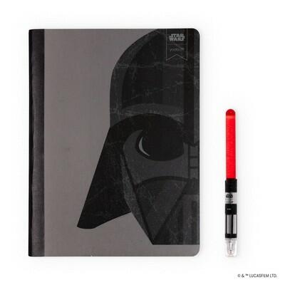 Yoobi Composition Books 7.5x9.75 Wide Ruled Black Darth Vader