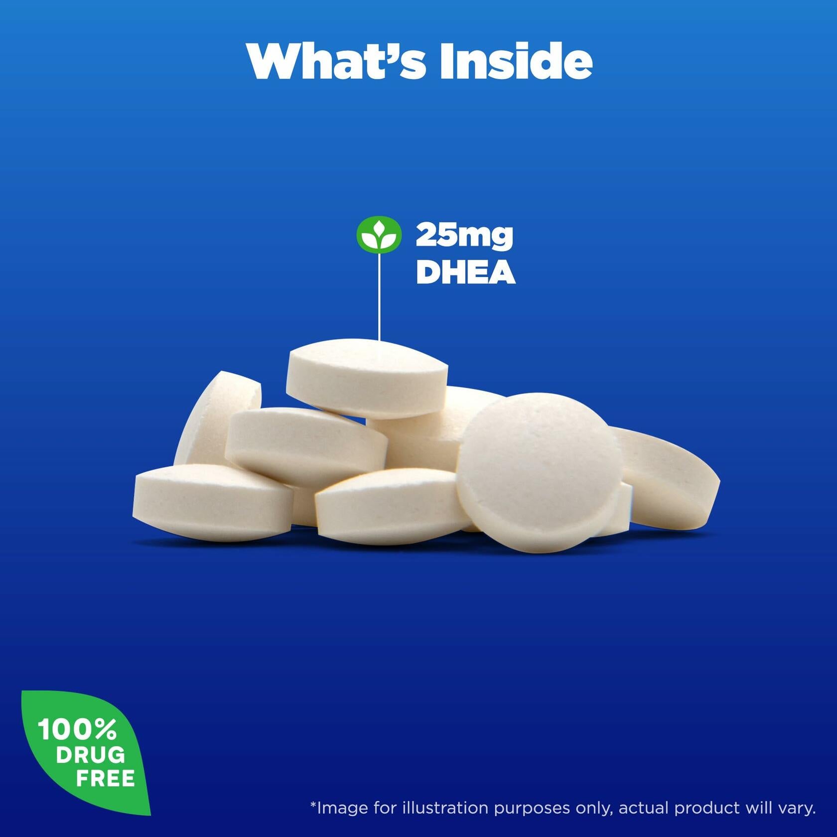 Natrol Mood & Stress DHEA 25mg Supplement 90 Tablets