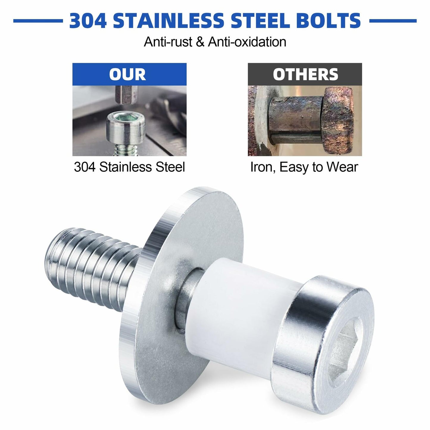 Dreyoo 3 Pack Door Striker Bolt Latch Kit GMC 1971-87 Black