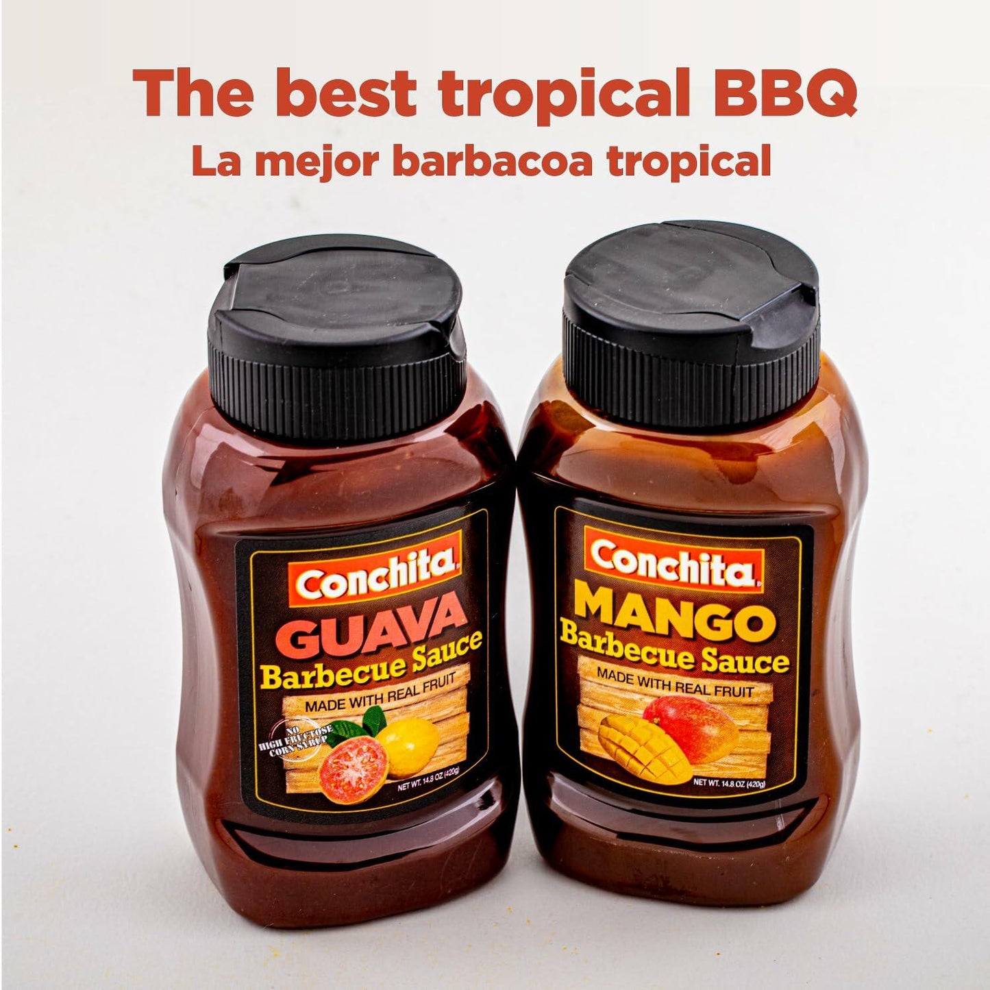 BestBy 2/25 Guava Barbecue Sauce 14oz Tropical Flavor Great for Grilling,Dipping