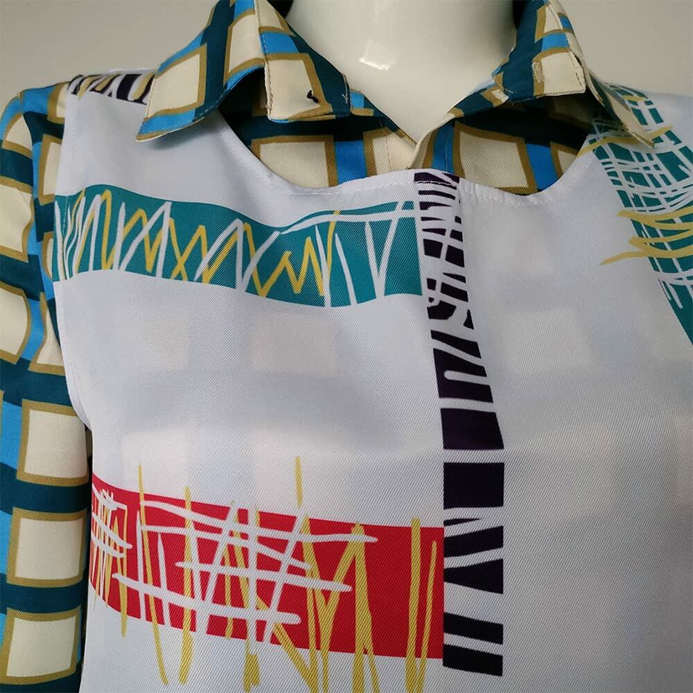 MYUPDALIN Women Halloween Eleven Costume Shirt Striped Dress