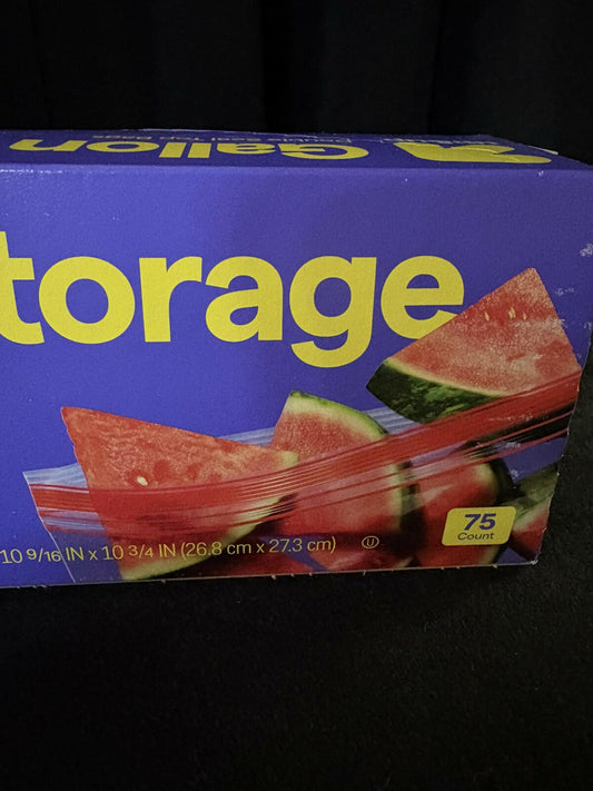 [Like New] Up&Up Double Seal Gallon Zip Seal Bags Clear 75 Count BPA Free