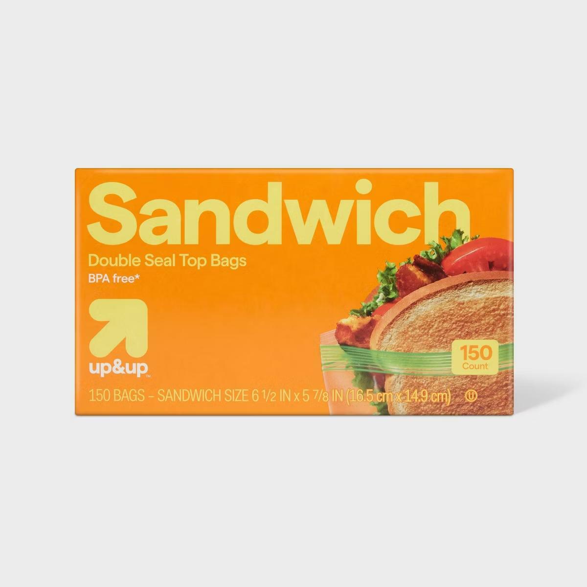 [Like New] Up & Up Sandwich Bags Clear Plastic Small 150ct