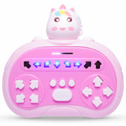 [Like New] ROUSKY Hand-Held Rhythm Master Dance Machine Educational Toy Unicorn Yellow