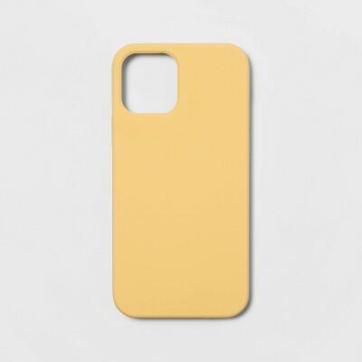 [Like New] Heyday iPhone 12/12 Pro Silicone Case Mist Yellow Wireless Charging