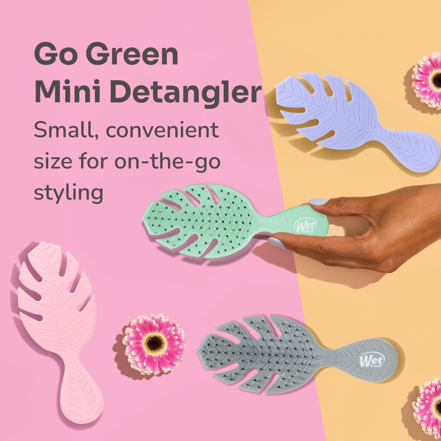 [Like New] Wet Brush Go Green Mini Detangler Hair Brush Purple Travel Size