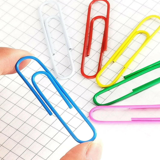 U Brands Bright Jumbo Paper Clips, Assorted Colors, Large Size. 5 CT