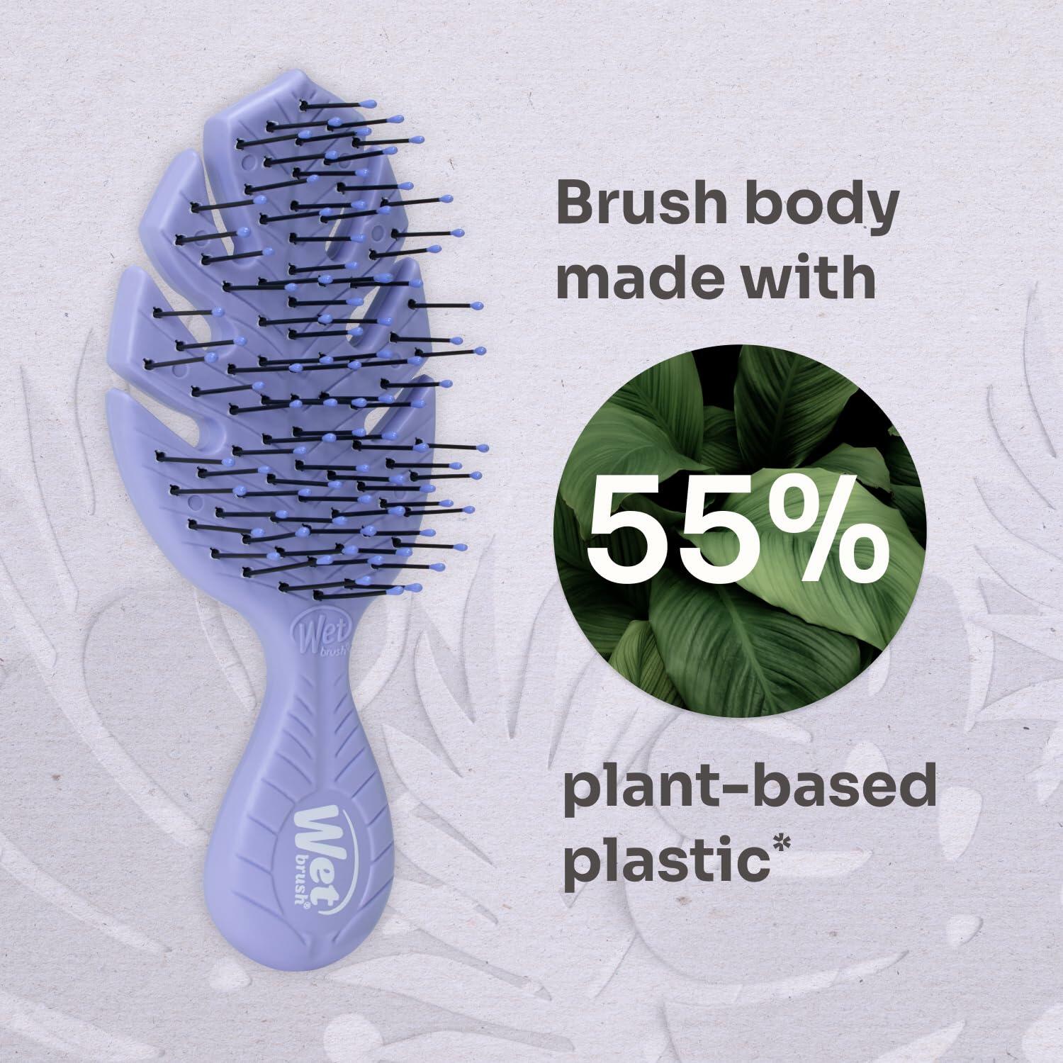 [Like New] Wet Brush Go Green Mini Detangler Hair Brush Purple Travel Size