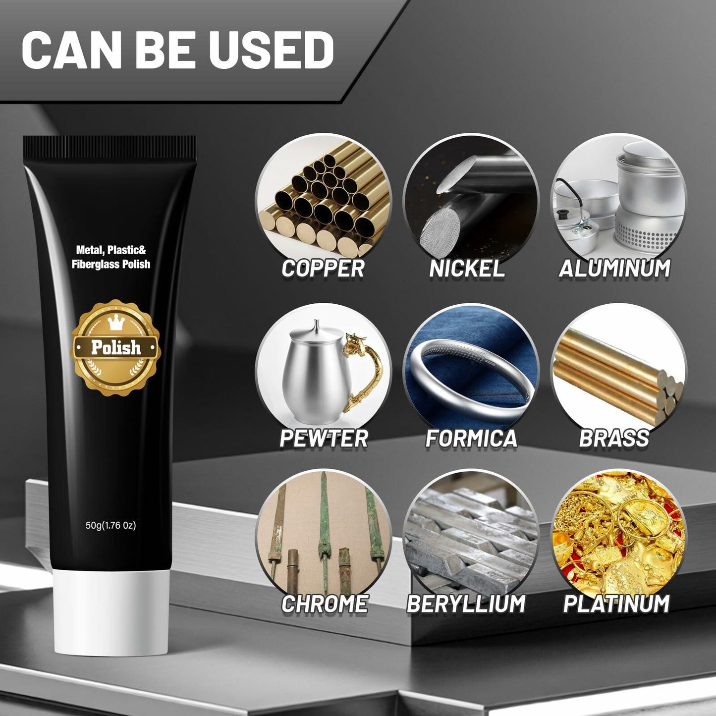 [Like New] PIMAG Silver & Metal Polish Rust Remover Multi-Use 1.76 Oz Pack of 1