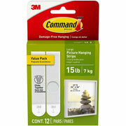Command Photo Hangers Gallery Wall Pack White Holds 6 Frames