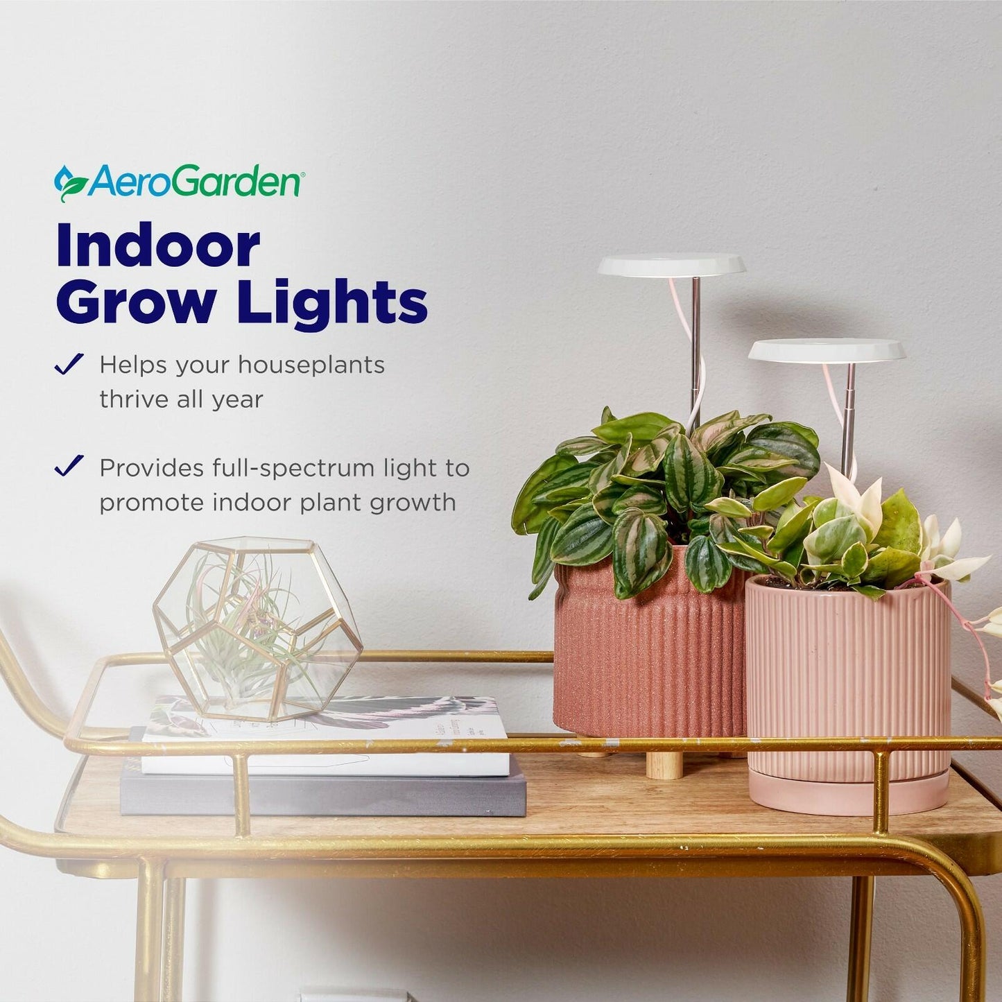 AeroGarden Stem Grow Light Cream White 5.71x4.33x1.30 in MPN 980201-0100