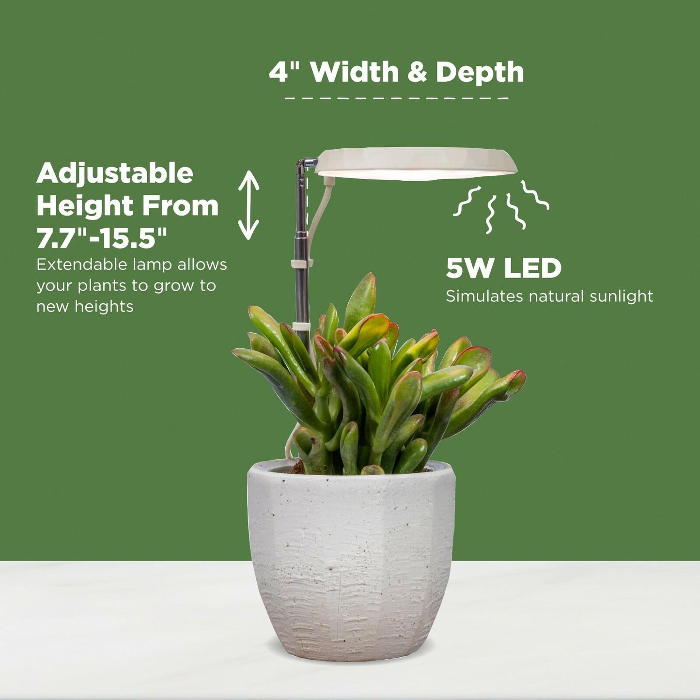 AeroGarden Stem Grow Light Cream White 5.71x4.33x1.30 in MPN 980201-0100