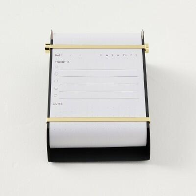 Hearth & Hand with Magnolia Black Brass Note Paper Dispenser Stainless Steel