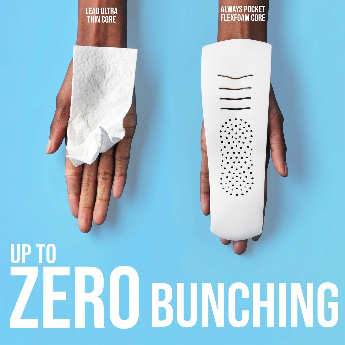 Always Pocket Flexfoam Pads with Wings 22 Count Size 1 Regular