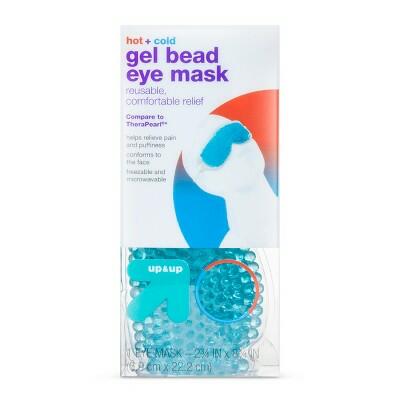 up&up Hot+Cold Gel Bead Eye Mask Blue Soothes Puffy Eyes