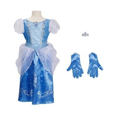 Disney Princess Cinderella Majestic Dress with Bracelet and Gloves Size 4-6X