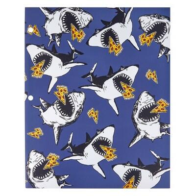 Lena + Liam 2 Pocket Paper Folder Pizza Sharks School Supplies