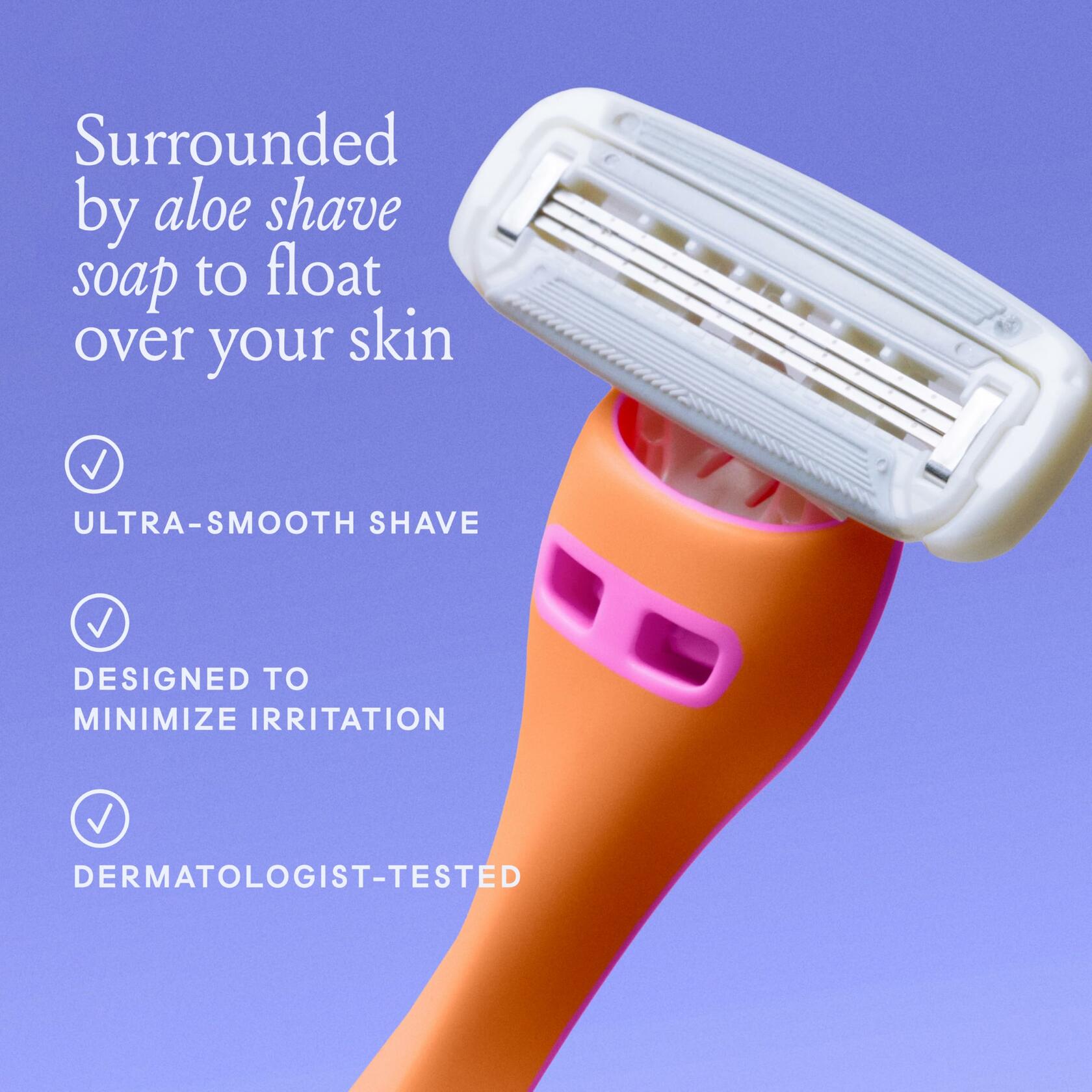 Billie Disposable Razors for Women The Malibu Set Multicolor Pack of 3