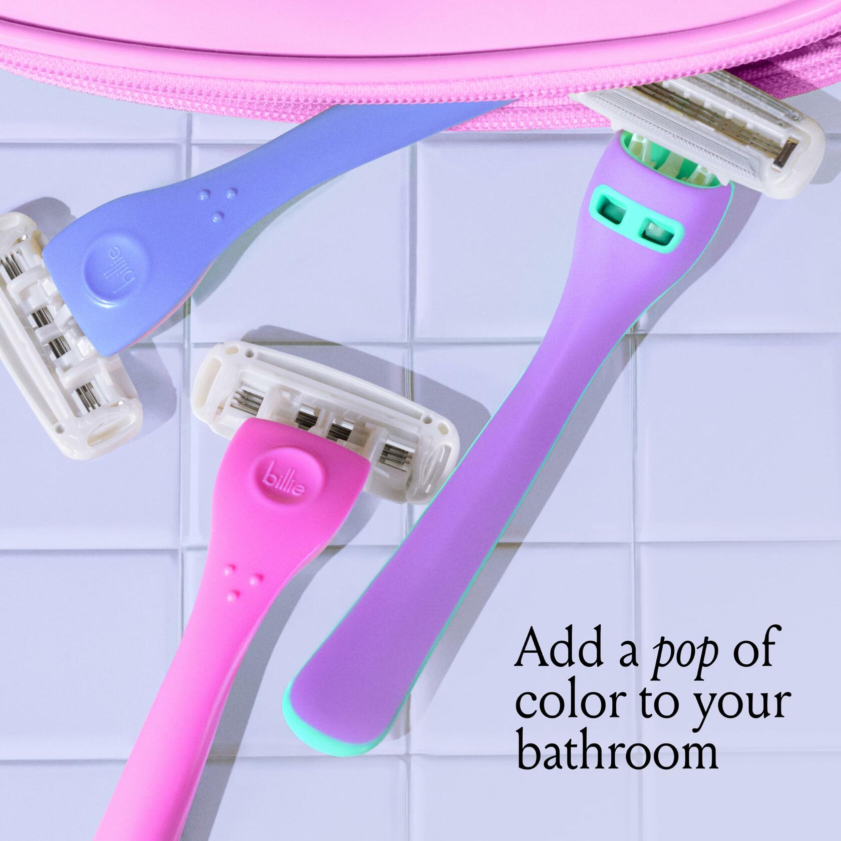 Billie Disposable Razors for Women The Malibu Set Multicolor Pack of 3