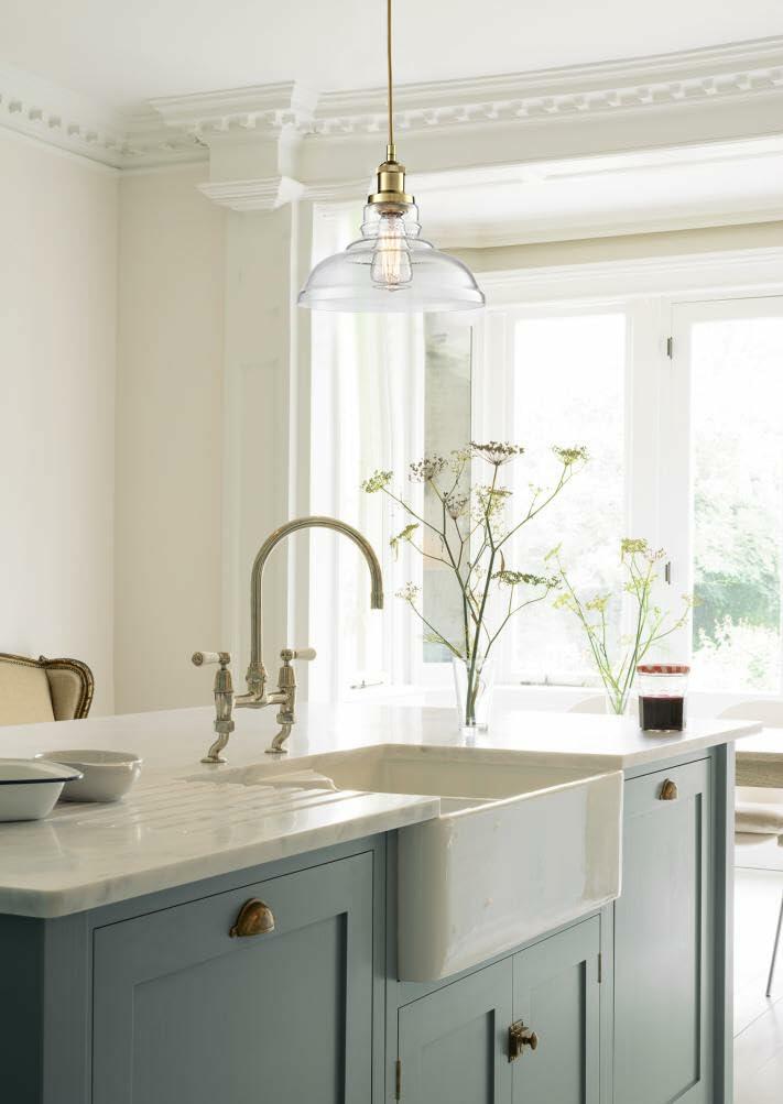 [Like New] CLAXY Ecopower Edison Vintage 1-Light Industrial Pendant Glass Hanging Light