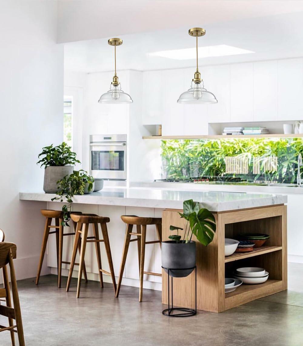 [Like New] CLAXY Ecopower Edison Vintage 1-Light Industrial Pendant Glass Hanging Light