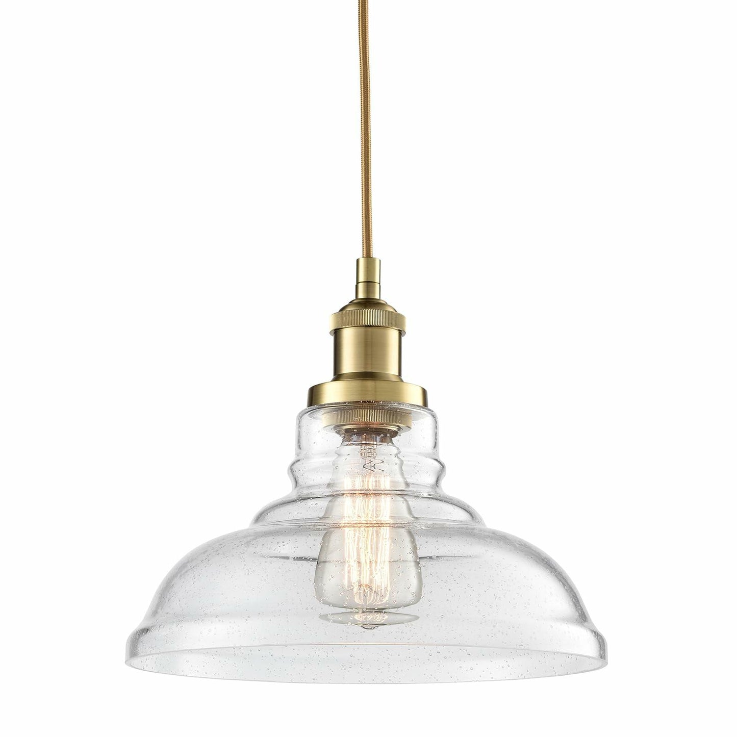 [Like New] CLAXY Ecopower Edison Vintage 1-Light Industrial Pendant Glass Hanging Light
