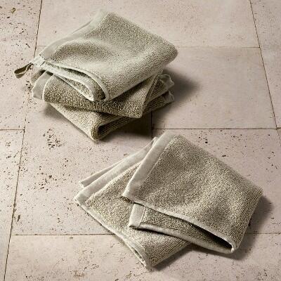 Casaluna 4pk Modal Washcloths Olive