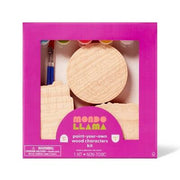 Mondo Llama 3ct Wood Food Characters Painting Craft Kit