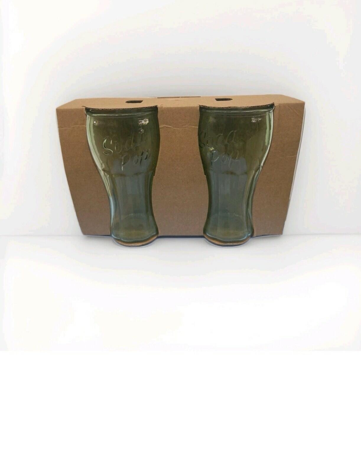 Target Bullseye Playground Retro Soda Glass Set 2-Piece Green Summer 2025