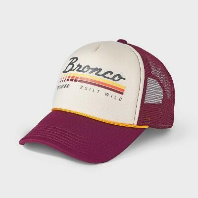 Ford Bronco Boys Baseball Hat Red OSFM Back Snap Polyester Kids Size