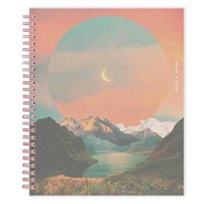 Blue Sky WAAV 7x9 Weekly Monthly Wirebound Planner Frosted Rebecca 2024-2025