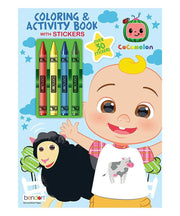 CoComelon 48 Page Coloring Book with 4 Crayons Kids Activity Fun
