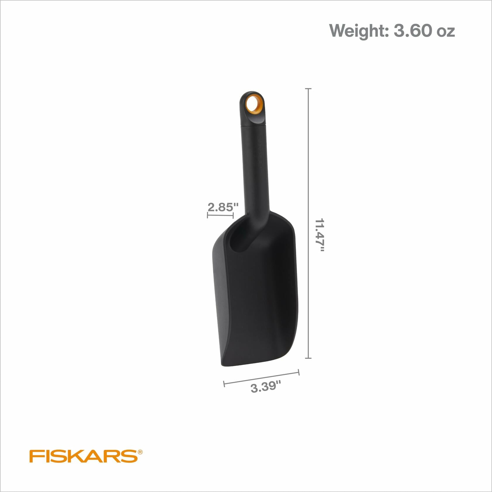 Fiskars Soil Scoop Garden Tool 1.5 Cups Recycled Plastic Potting Transplanting