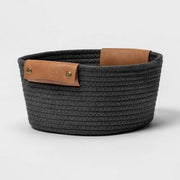 Brightroom™ 11" Small Coiled Rope Warm Gray Charcoal