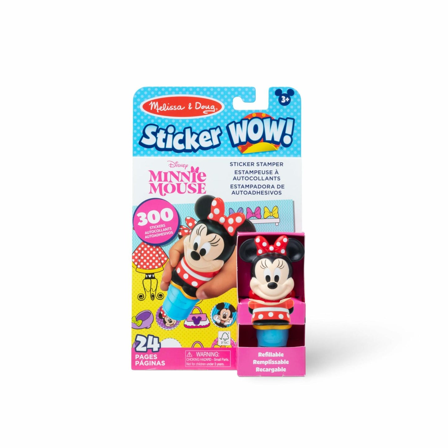 Melissa & Doug Sticker Wow 24-Page Activity Pad Disney Minnie Mouse 300 Stickers