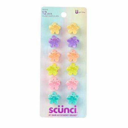 Scunci Super Star Claw Clips 12 Pieces Hair Accessories