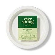 Everspring Disposable Plates 8.5" White 20ct