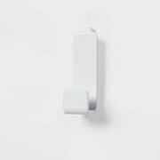 Brightroom Pegboard Single Hooks Adjustable Storage White Set of 2 Plastic