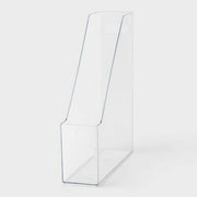 Brightroom Clear Plastic Magazine File Holder Organizer Desk Storage