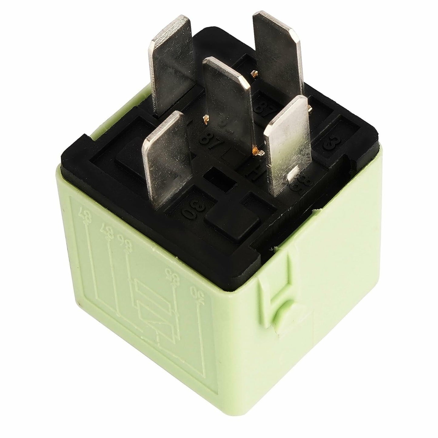 EC-HPOCKET V23134-K59-X312 12VDC 5Pin Mini ISO Car Air Suspension Relay Black
