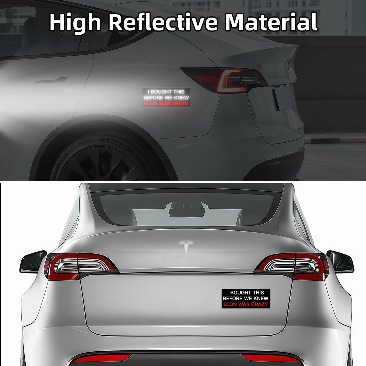 Funny Car Bumper Sticker 7.5x3 in Black 2 Pack – Humor Auto Decal Set