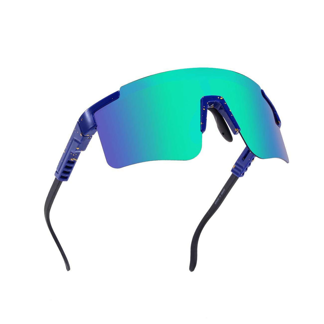 MARIDA UV400 Sports Sunglasses Adjustable Temple Purple Orange Unisex