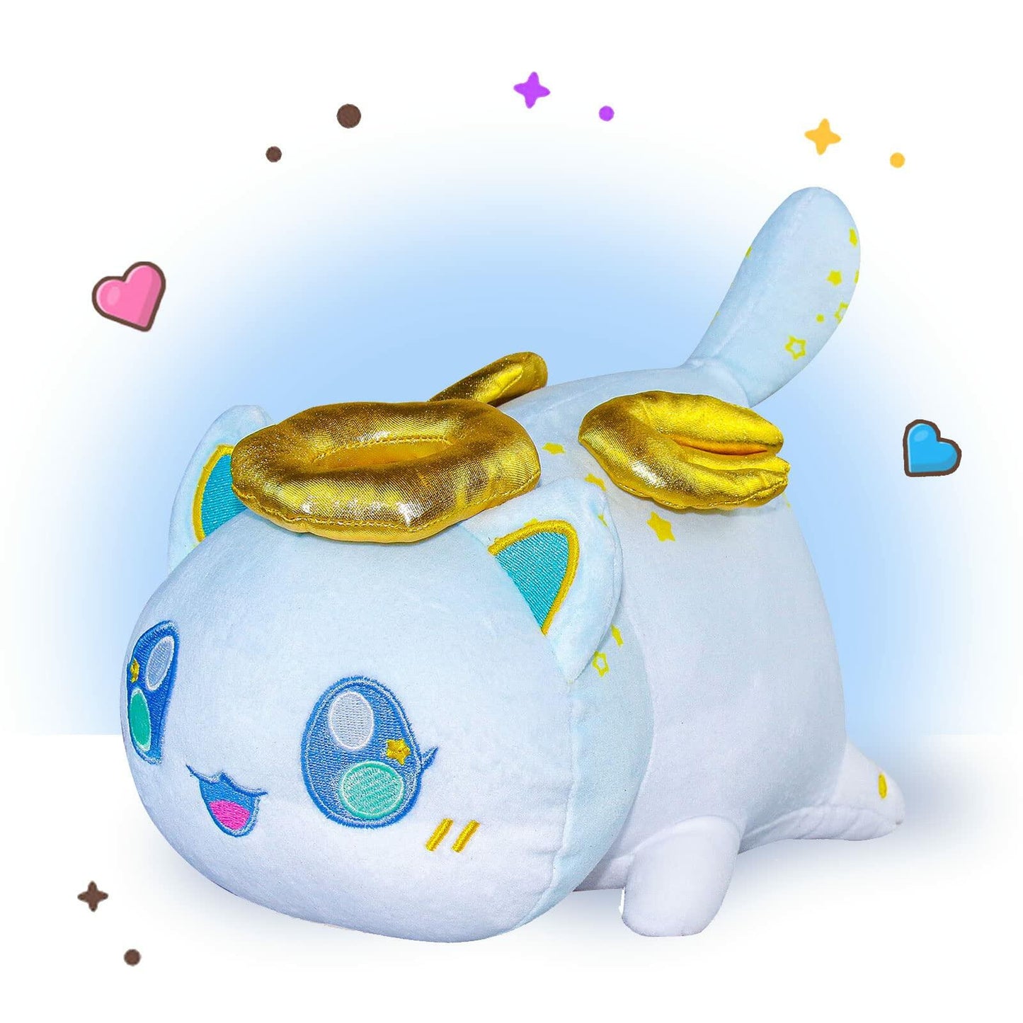 Mammykiss Angel Cat Plush Stuffed Animal Soft Meemeows Cat Doll M