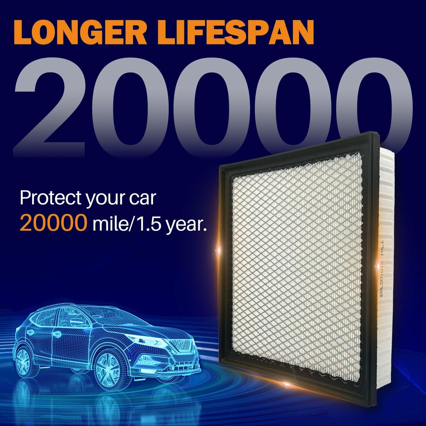 Treeligo Engine Air Filter CA11895 for 2016-2023 Tacoma Tundra Sequoia