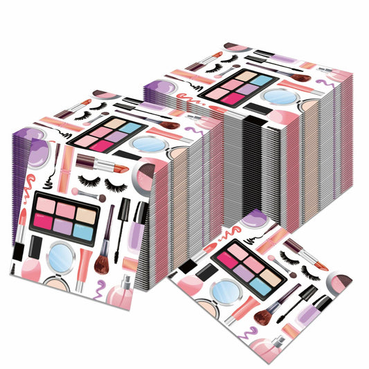 OXYLIPO 120Pcs Disposable Makeup Paper Napkins 6.5x6.5 Inch Multicolor