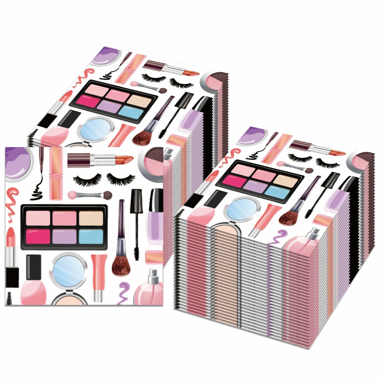 OXYLIPO 120Pcs Disposable Makeup Paper Napkins 6.5x6.5 Inch Multicolor