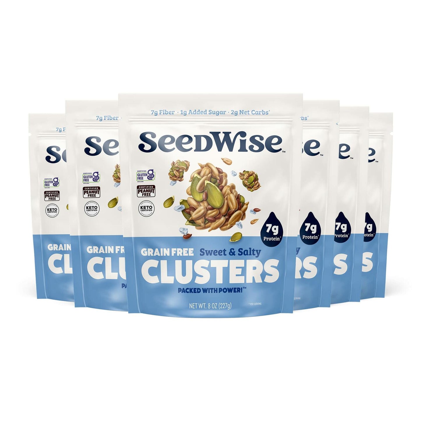 BestBy04/25 Ozery Bakery Super Seed Crunch Clusters Sweet Salty Vegan Keto 5.3oz