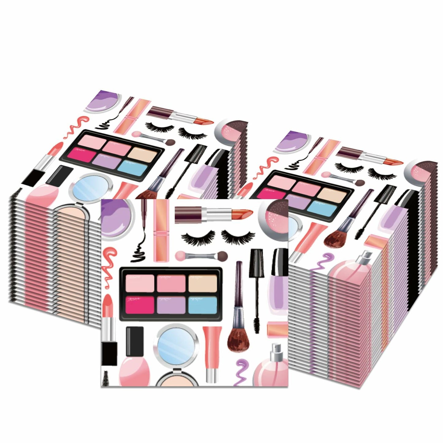 OXYLIPO 120Pcs Disposable Makeup Paper Napkins 6.5x6.5 Inch Multicolor