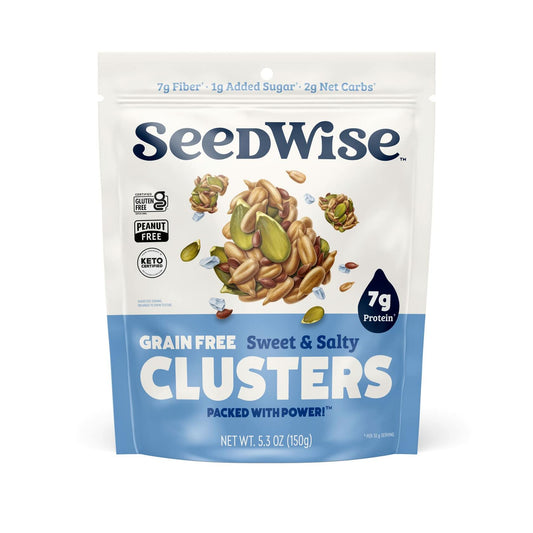 BestBy04/25 Ozery Bakery Super Seed Crunch Clusters Sweet Salty Vegan Keto 5.3oz